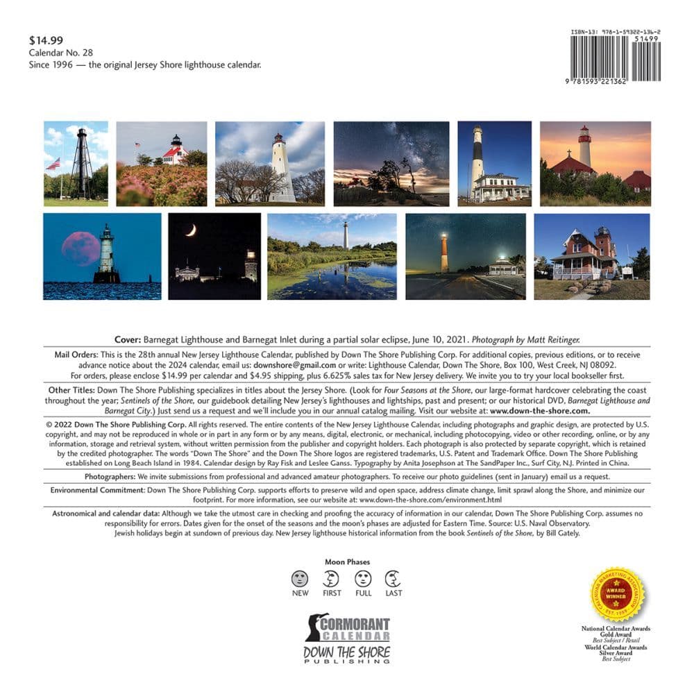 New Jersey Calendar 2023 New Jersey Lighthouse 2023 Wall Calendar - Calendars.com