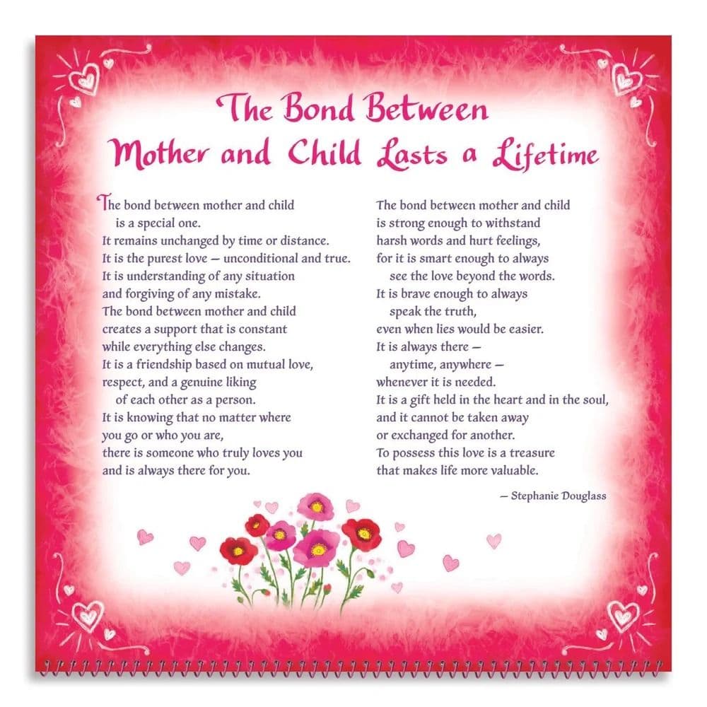 I Love You Mom 2026 Wall Calendar Fourth Alternate Image