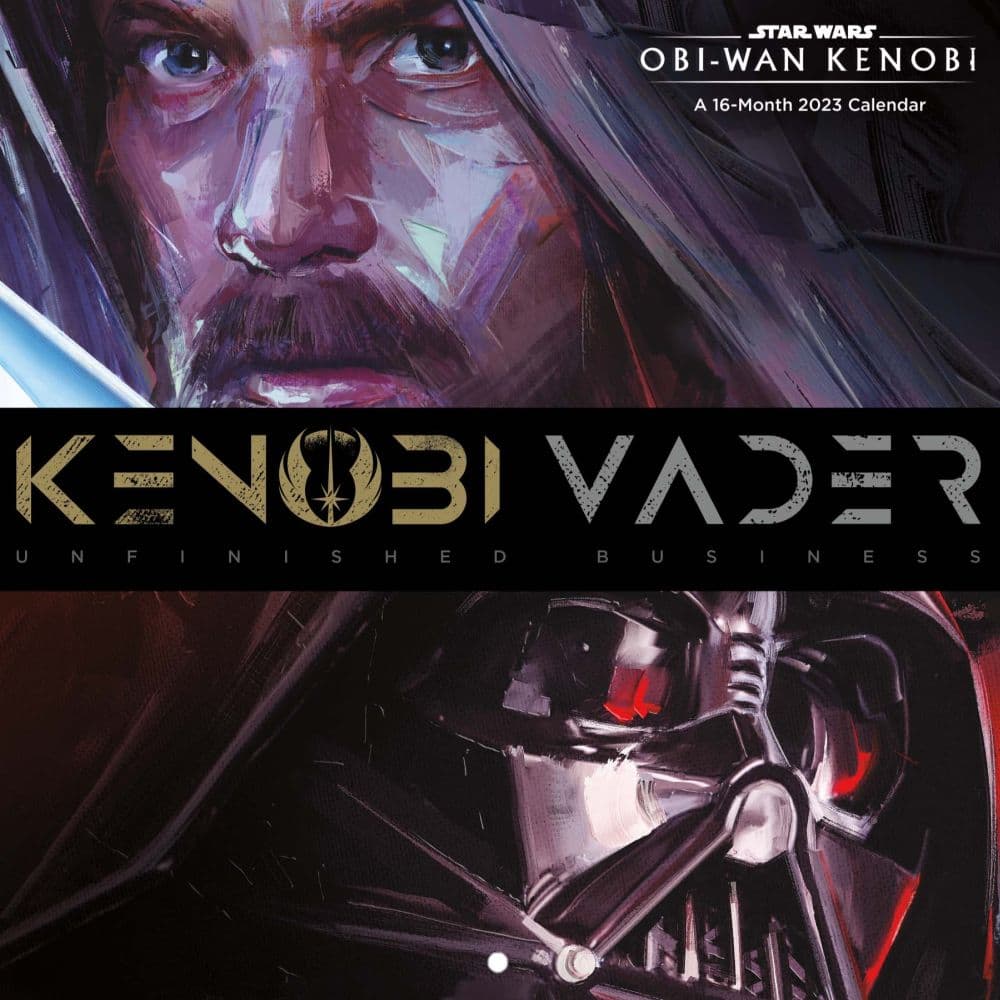 Trends International Star Wars: Obi-Wan and Vader 2023 Wall Calendar