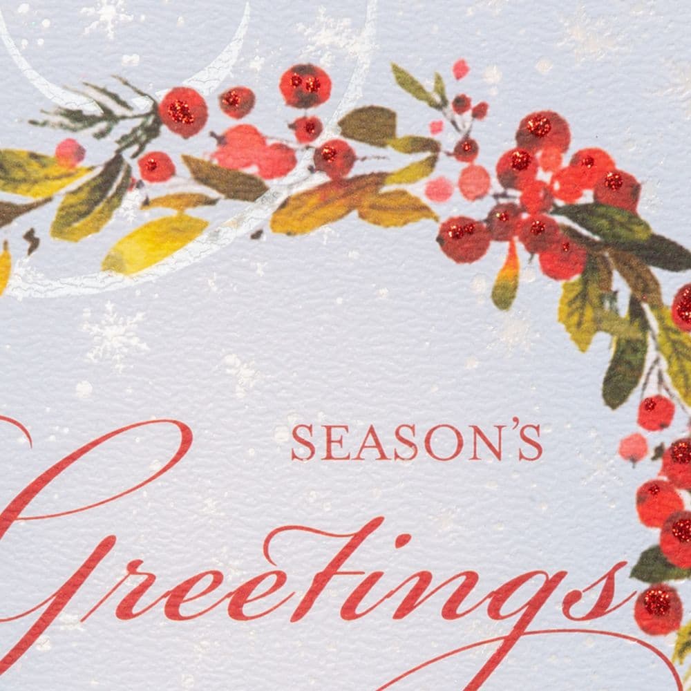 Robin on Grnery Berries 8 Count Boxed Christmas Cards Fourth Alternate Image width="1000" height="1000"
