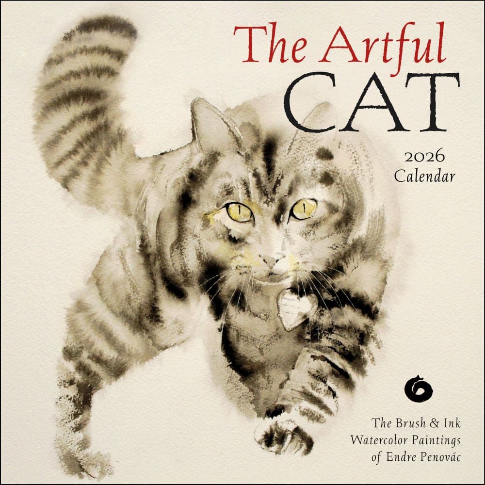 Artful Cat 2026 Wall Calendar Main Image