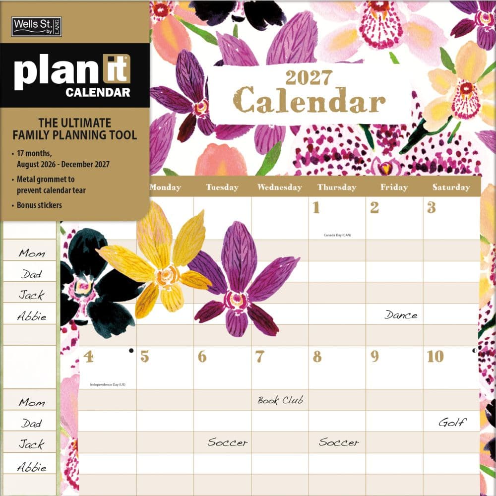 Grow Wild 2027 Plan It Wall Calendar by Barbra Ignatiev