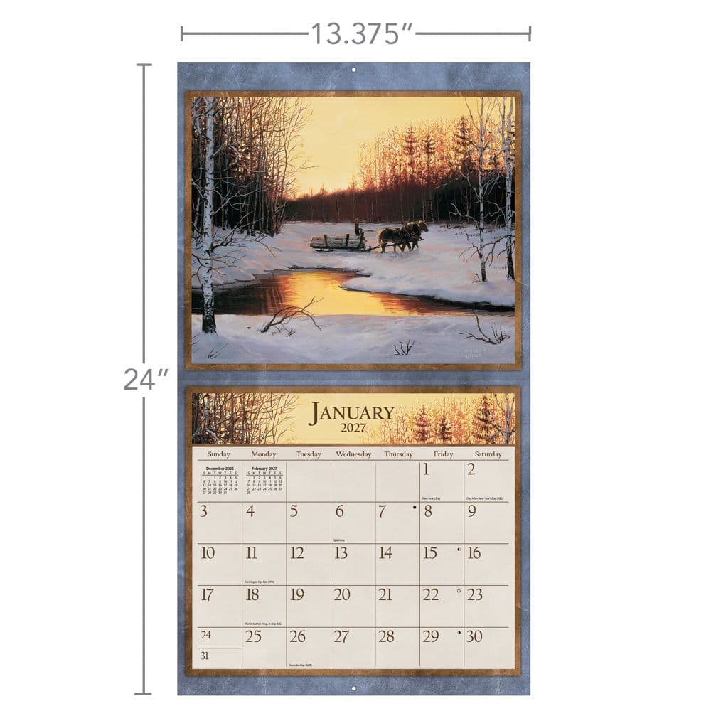 Horses in the Mist 2027 Wall Calendar by Persis Clayton Weirs Third Alternate Image
