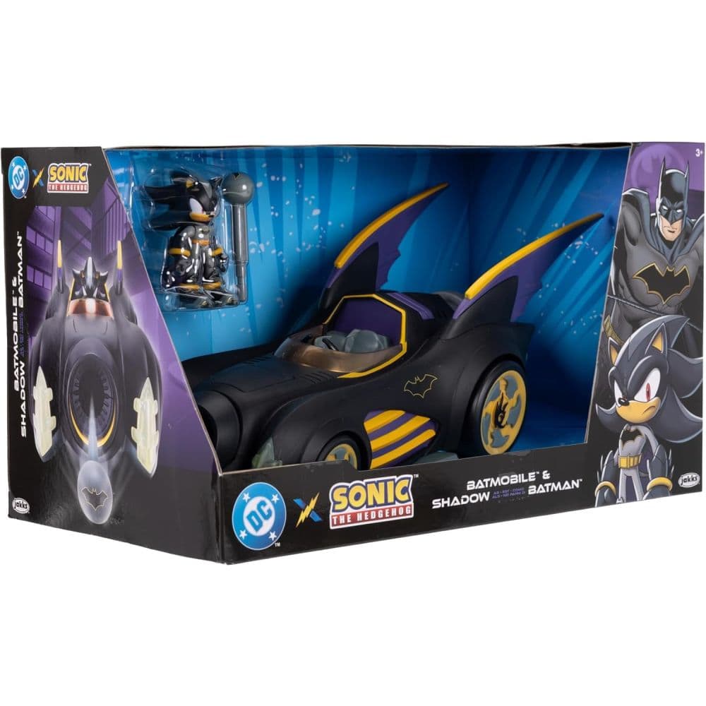 DC x Sonic the Hedgehog Shadow Batman with Batmobile Sixth Alternate Image