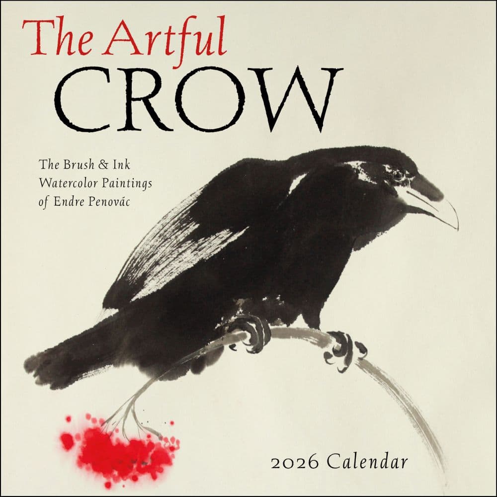 Artful Crow 2026 Wall Calendar Main Image