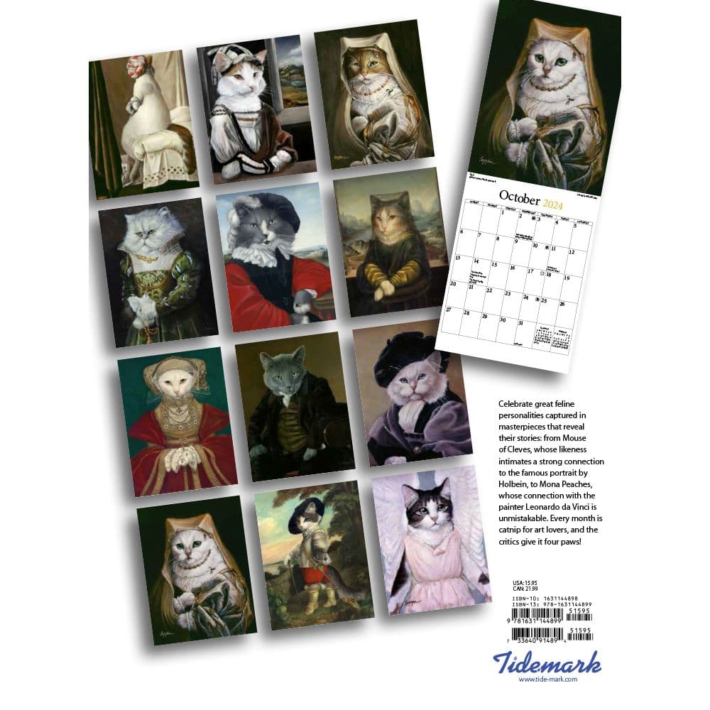 Aristocat Masterpieces 2024 Wall Calendar