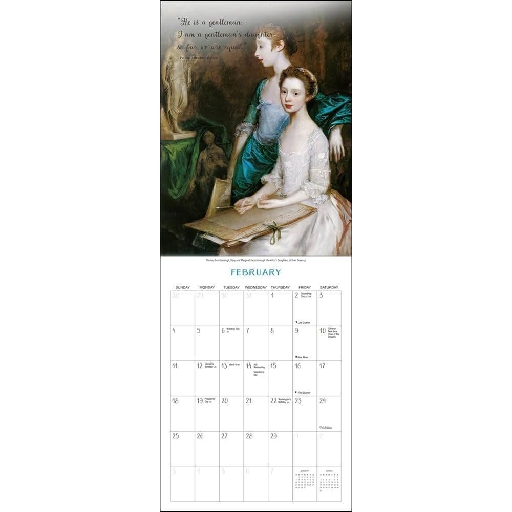 Jane Austen In her Own Words 2024 Wall Calendar Second Alternate Image width=&quot;1000&quot; height=&quot;1000&quot;