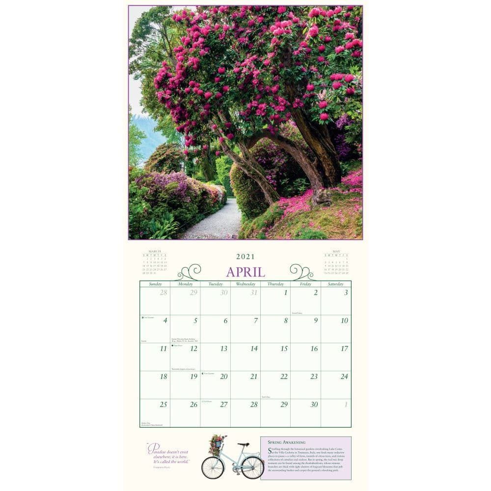 Secret Garden Wall Calendar