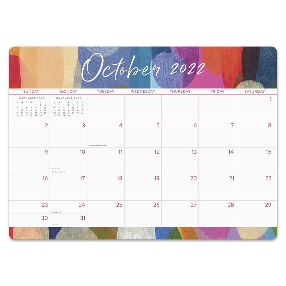 Aquarelle Decorative 2022 Desk Pad - Calendars.com