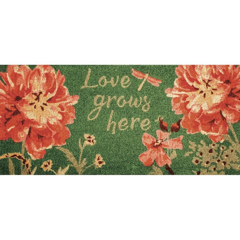Spring Meadow Coir Large Doormat by Lisa Audit