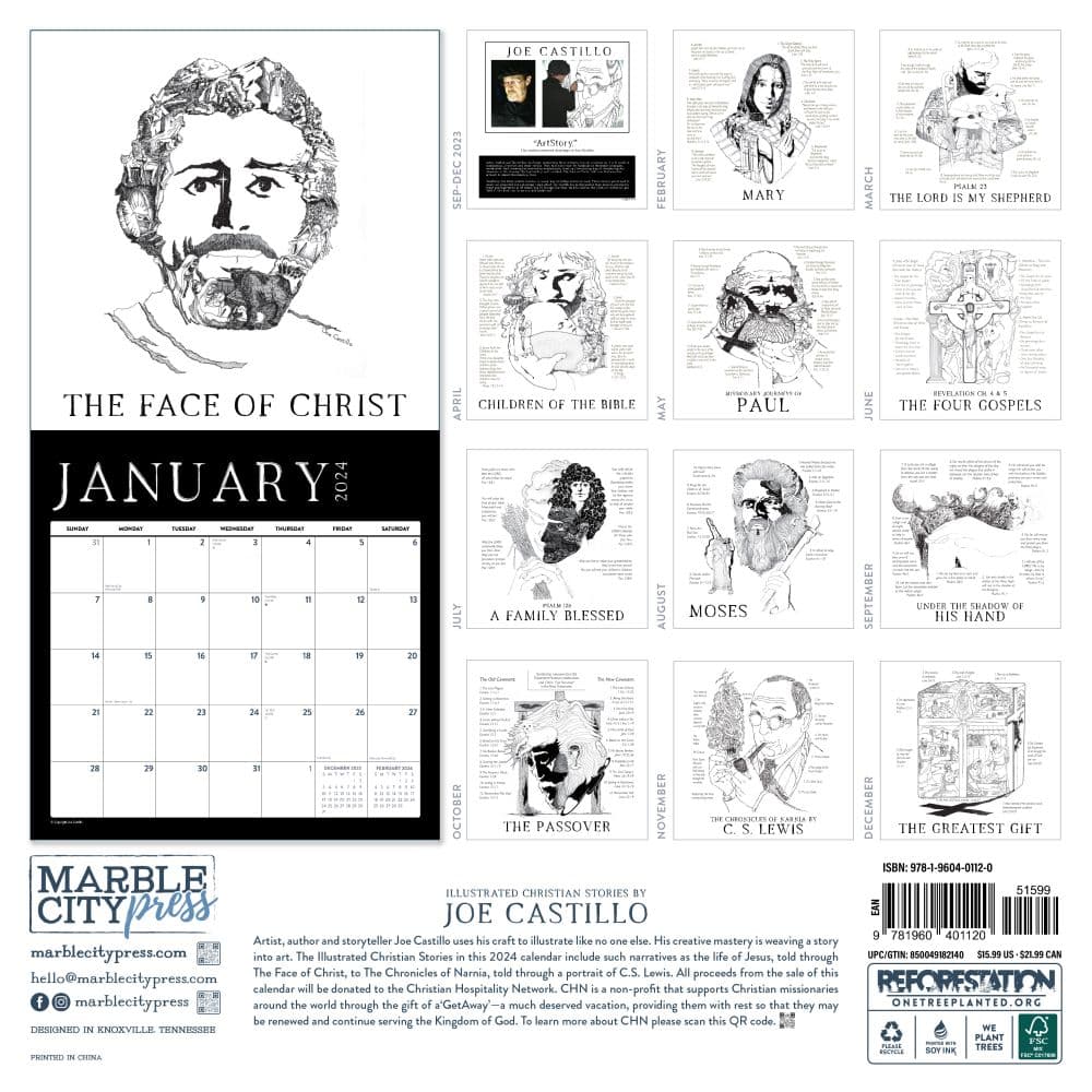 Illustrated Christian Stories 2024 Wall Calendar First Alternate Image width=&quot;1000&quot; height=&quot;1000&quot;