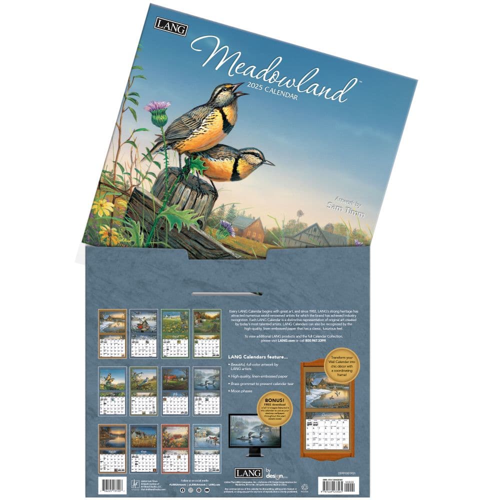 Meadowland by Sam Timm 2025 Wall Calendar Alt3