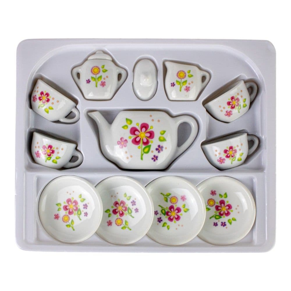 Flower Porcelain Tea Set 12 Piece Second Alternate Image