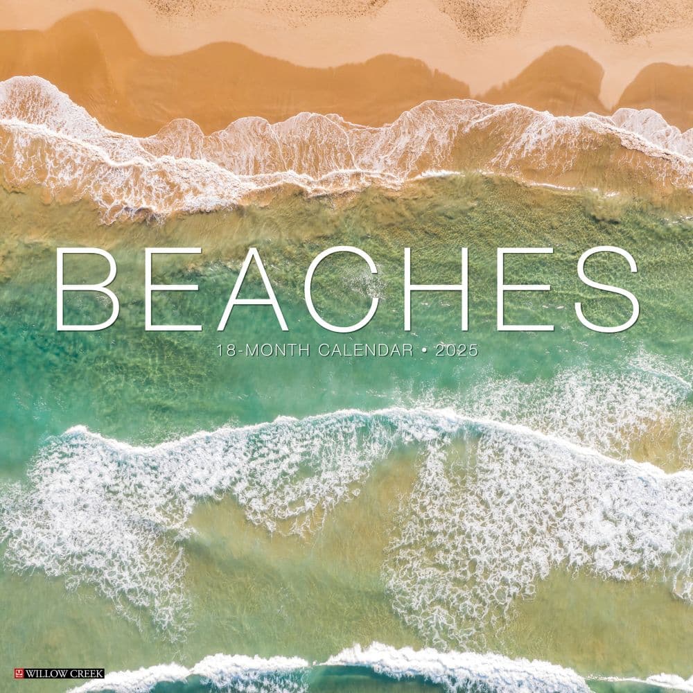 Beaches 2025 Wall Calendar  Main Image