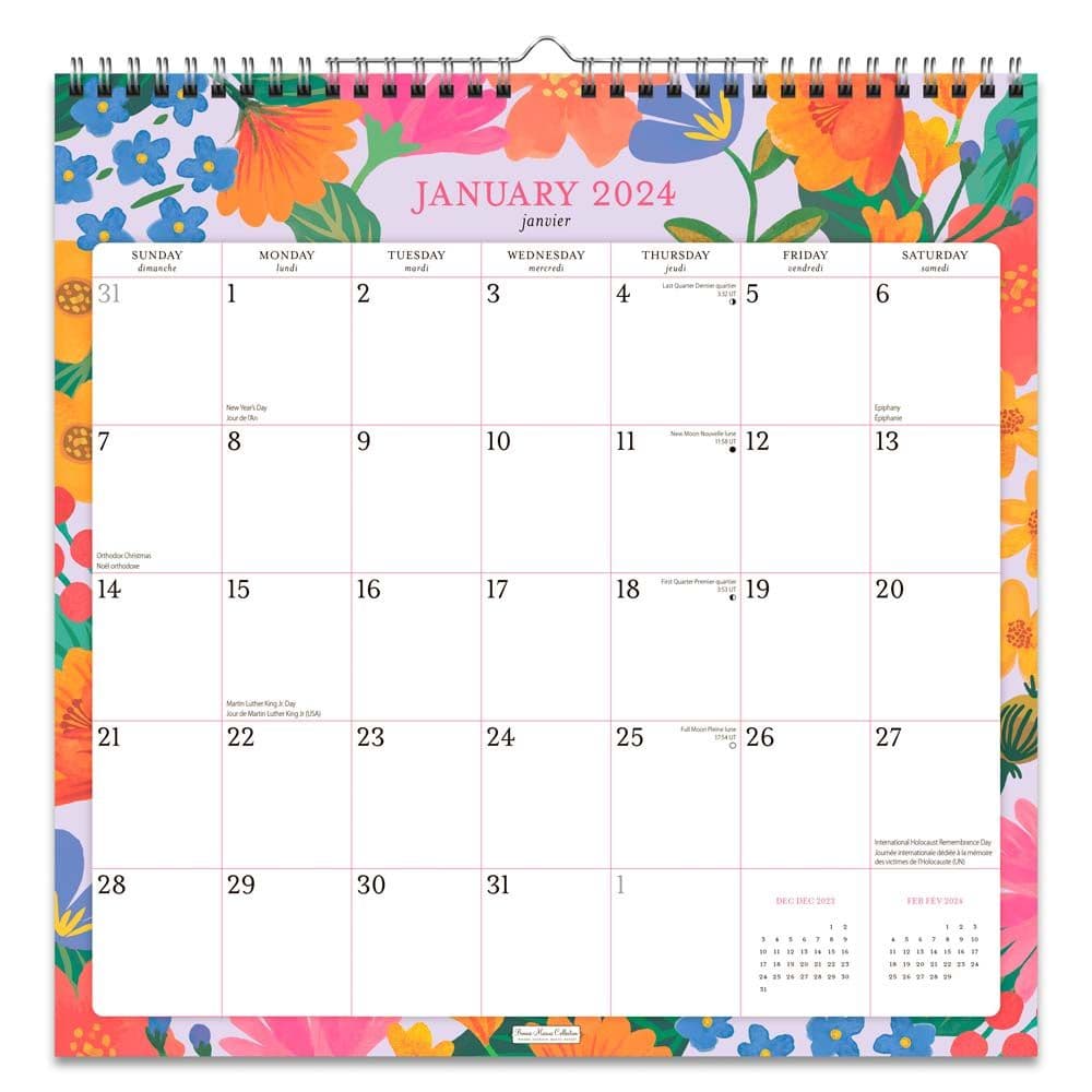 Bonnie Marcus Office English French 2024 Wall Calendar Main Product Image width=&quot;1000&quot; height=&quot;1000&quot;