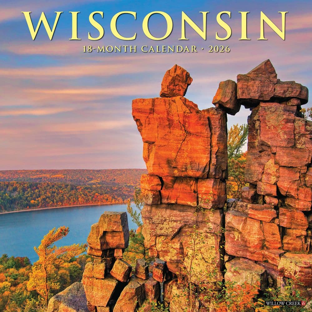 Wisconsin Travel and Events 2026 Wall Calendar Main Image