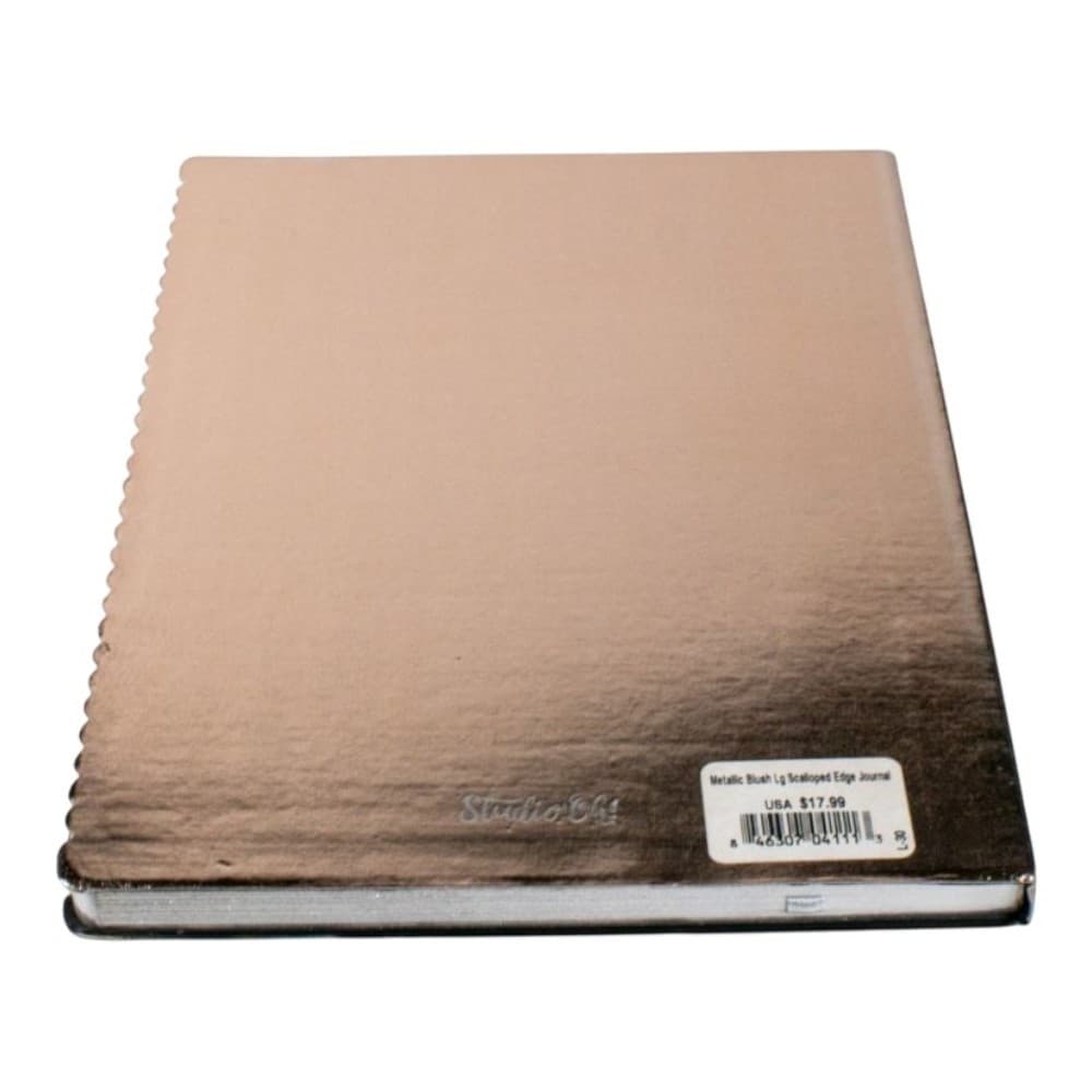 Metallic Blush Large Scalloped Edge Journal First Alternate Image
