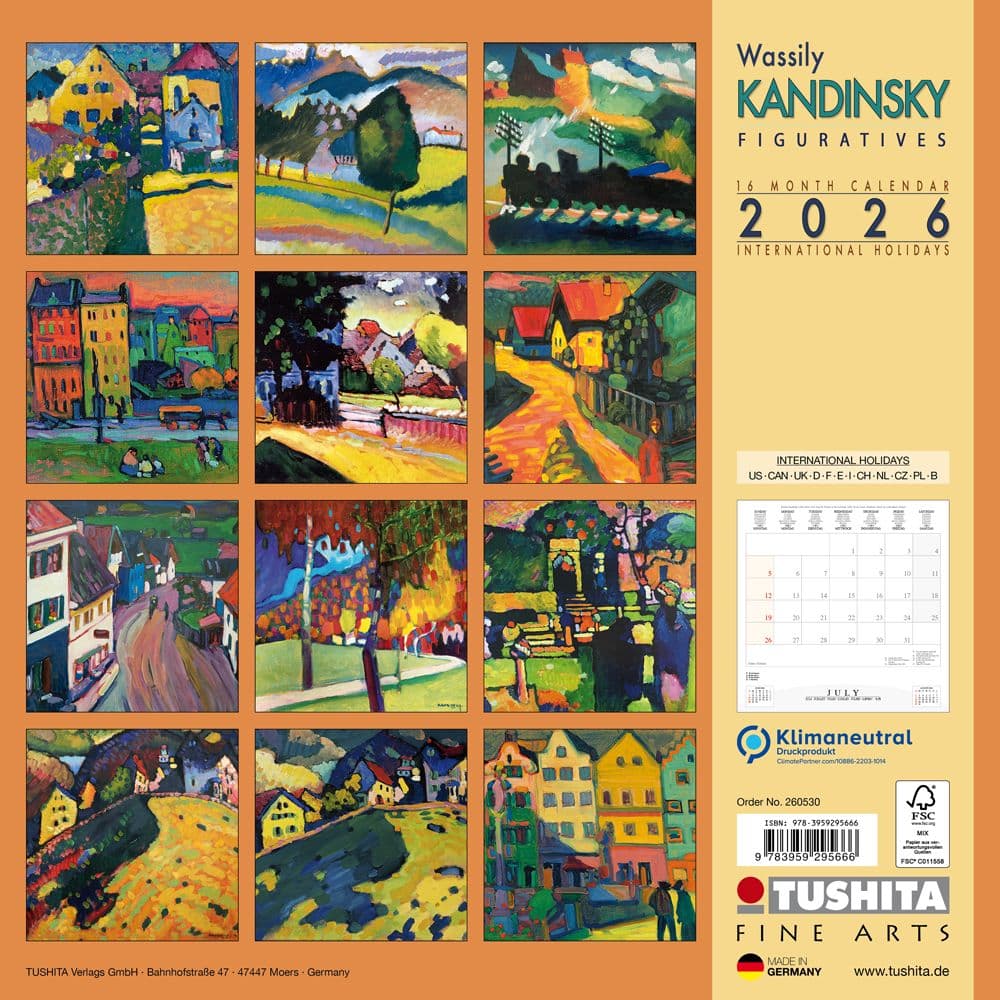 Kandinsky Figuratives 2026 Wall Calendar First Alternate Image