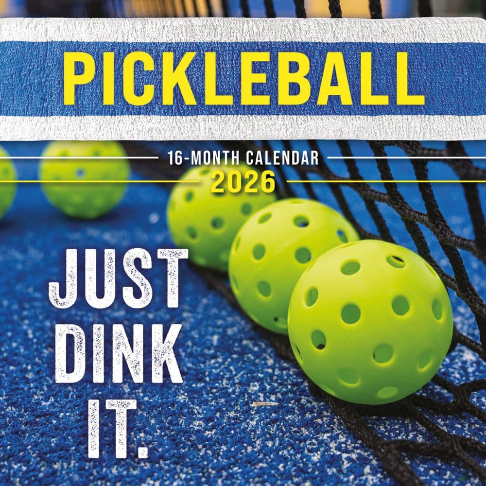 Pickleball 2026 Wall Calendar  Main Image