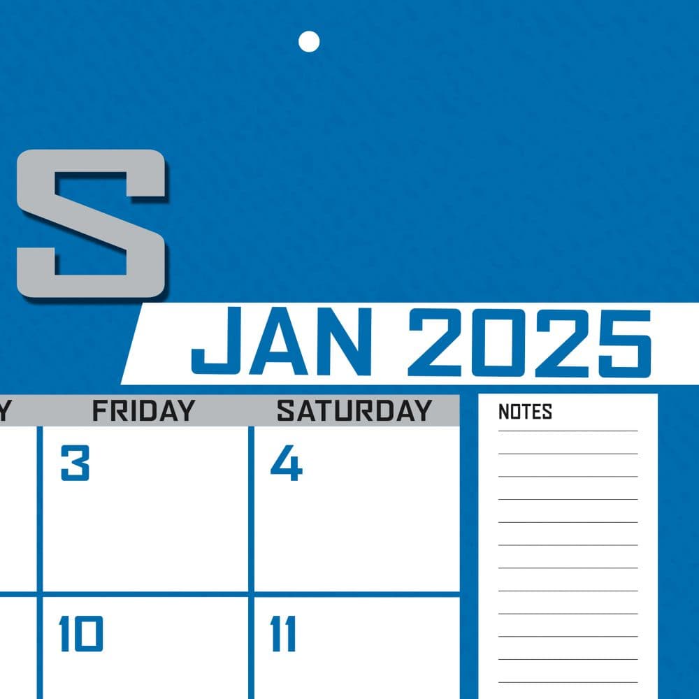 NFL Detroit Lions 2025 Desk Pad Third Alternate Image