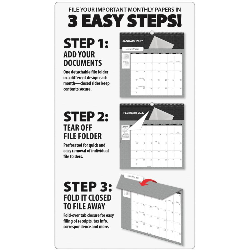 Office 2027 File It Wall Calendar Third Alternate Image