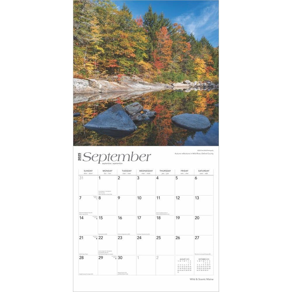 Maine Wild and Scenic 2025 Wall Calendar Third Alternate Image width=&quot;1000&quot; height=&quot;1000&quot;