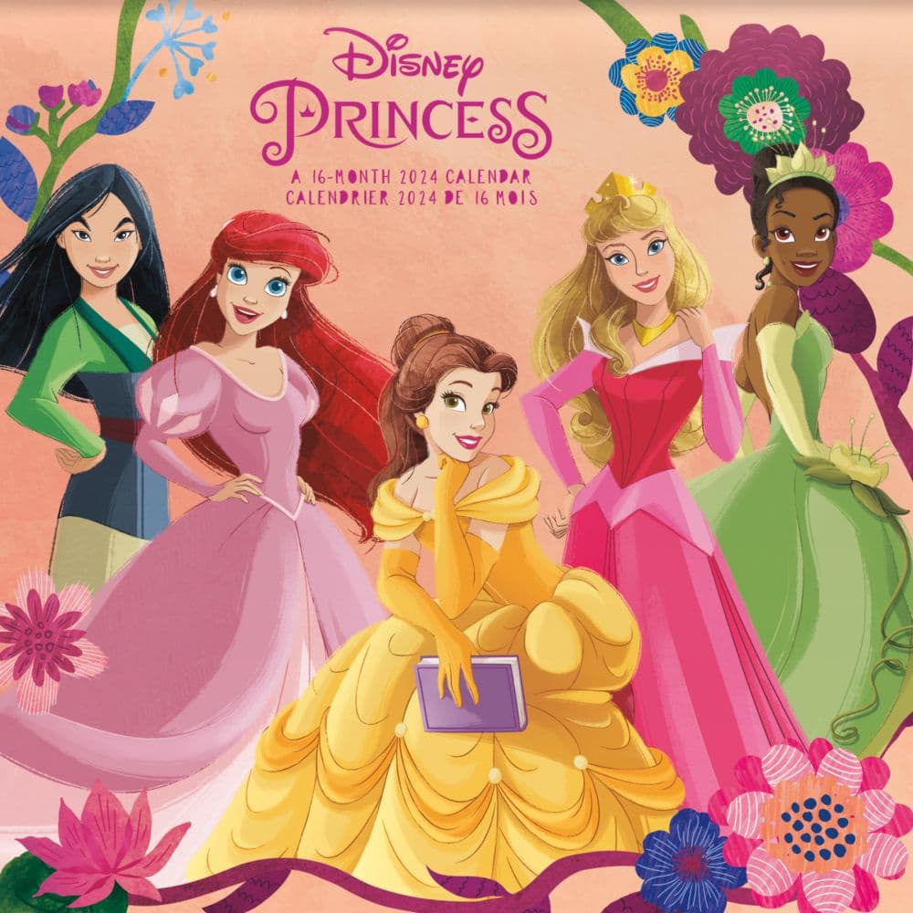 Disney Princess 2024 Wall Calendar FR