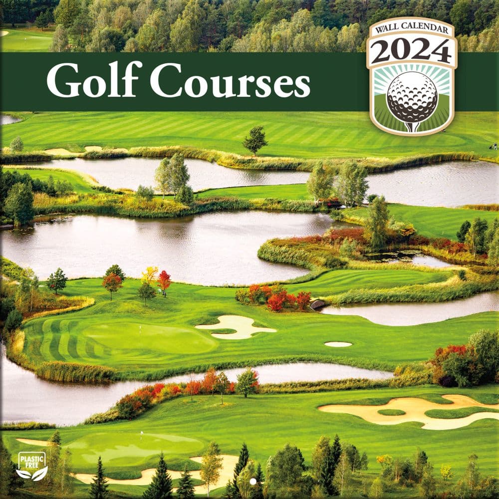 Golf Courses 2025 Mini Wall Calendar