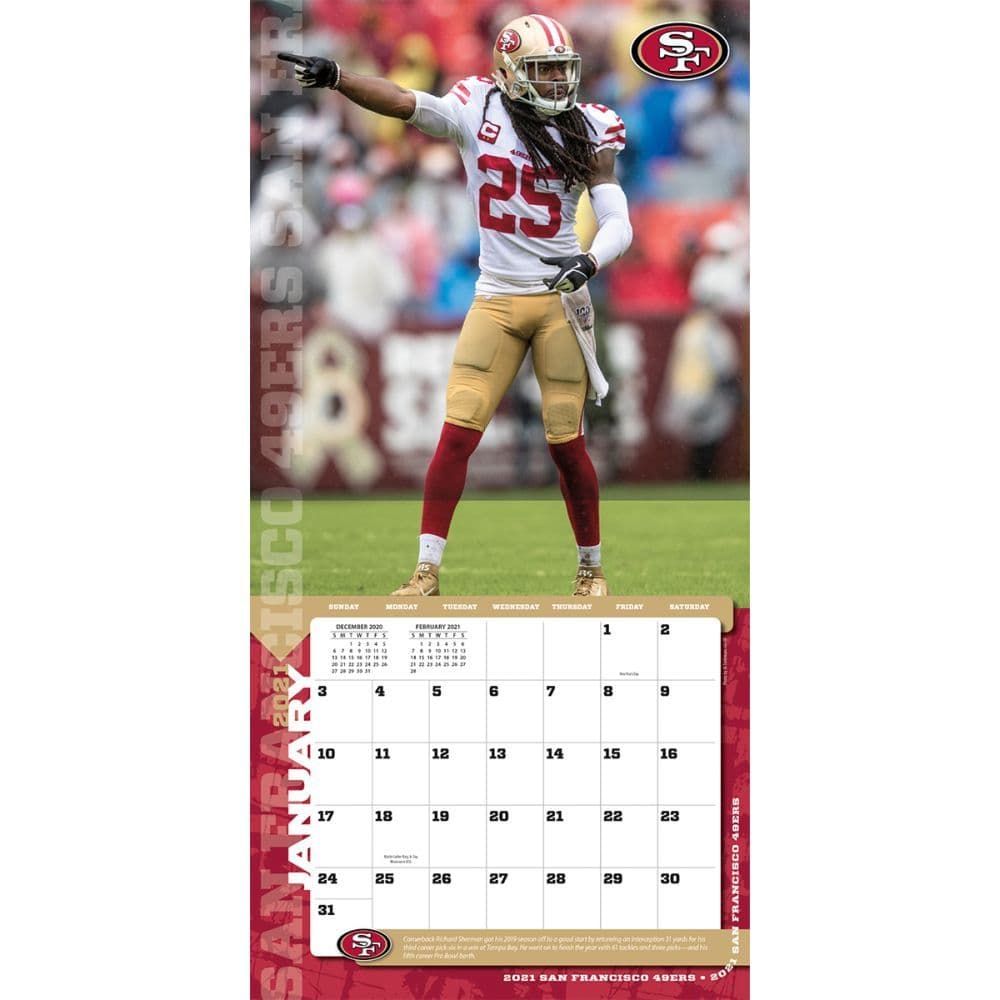 San Francisco 49ers Wall Calendar