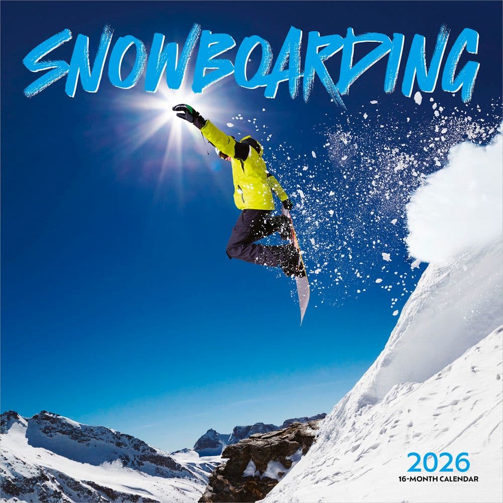 Snowboarding 2026 Wall Calendar Main Product Image