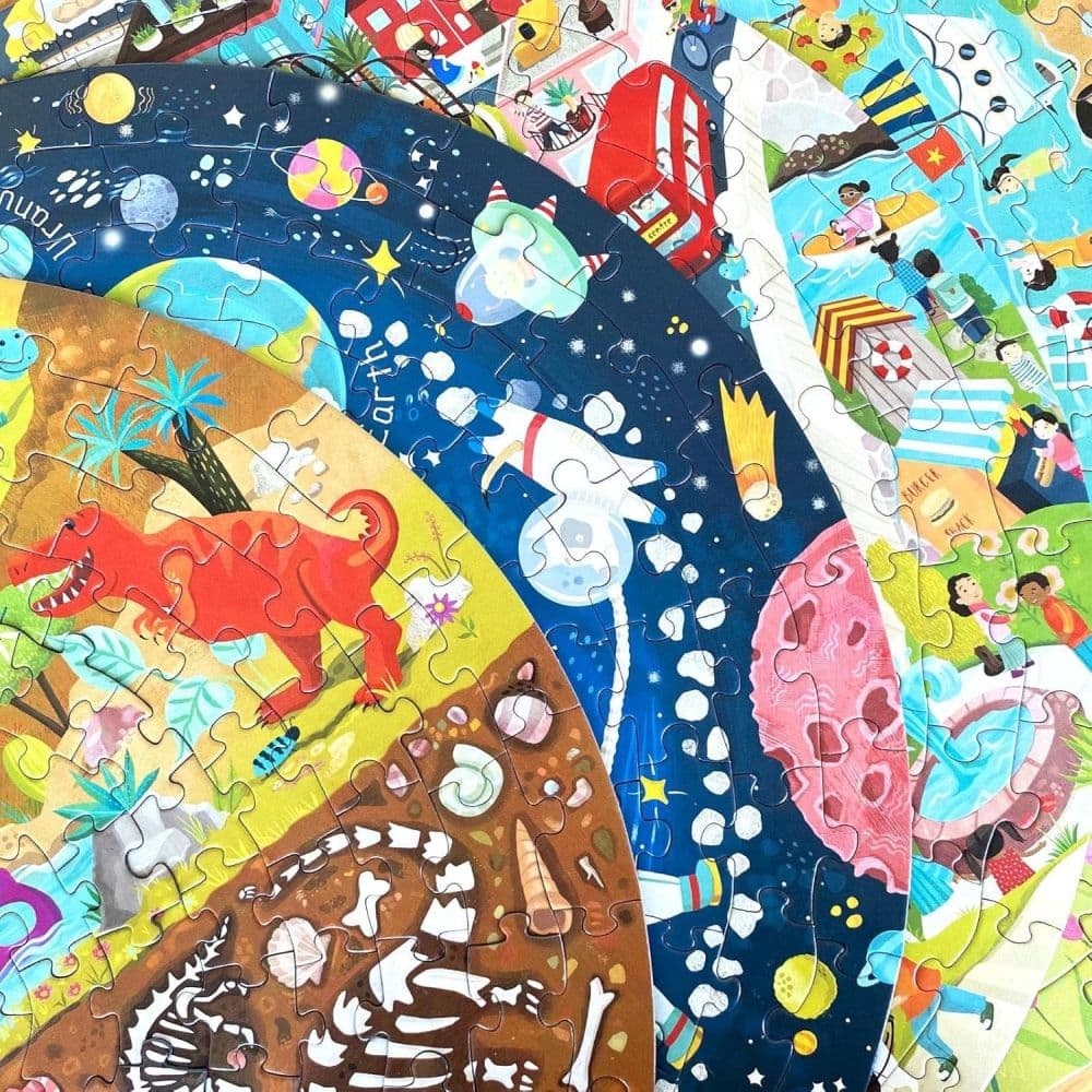 Animals Around World 150 Piece Round Puzzle Third Alternate Image
