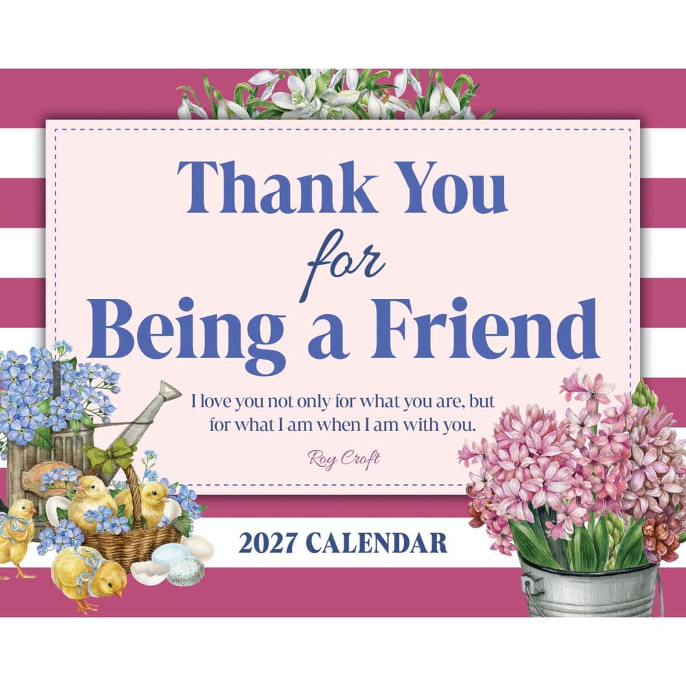 image Thank You for Being a Friend 2027 Desk Calendar Main Image