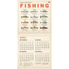 image Fishing Illustrations 2024 Wall Calendar extra grid