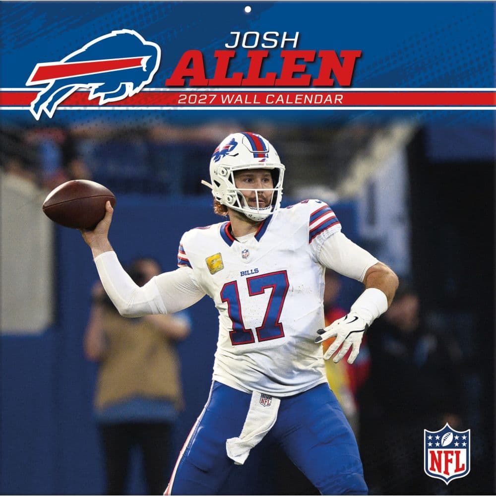 image NFL Buffalo Bills Josh Allen 2027 Wall Calendar Main Product Image