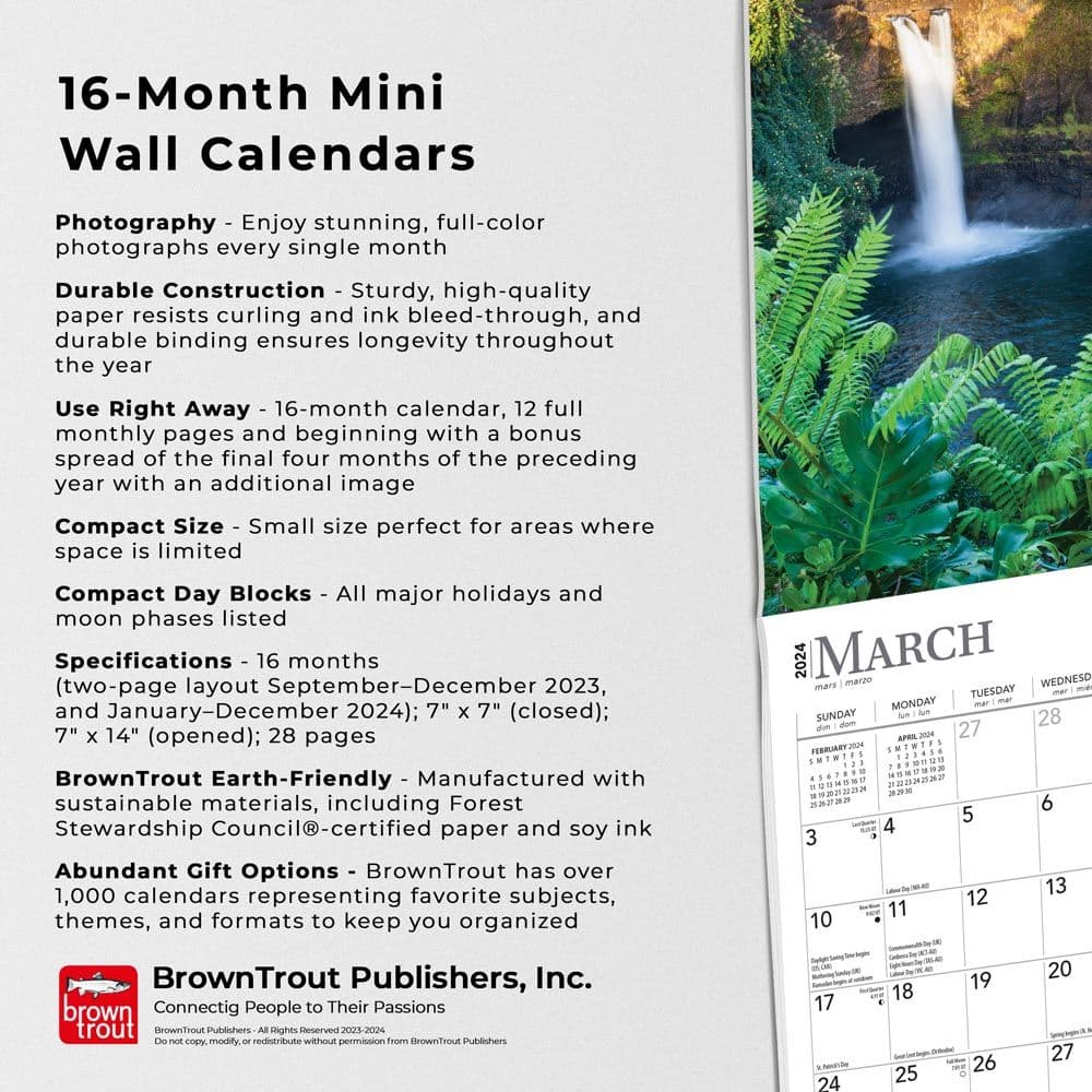 Tropical Islands 2024 Mini Wall Calendar Fourth Alternate Image width=&quot;1000&quot; height=&quot;1000&quot;