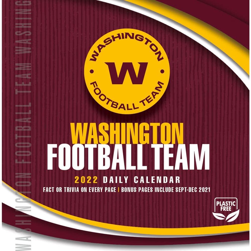 NFL Washington Football Team 2022 Desk Calendar - Calendars.com