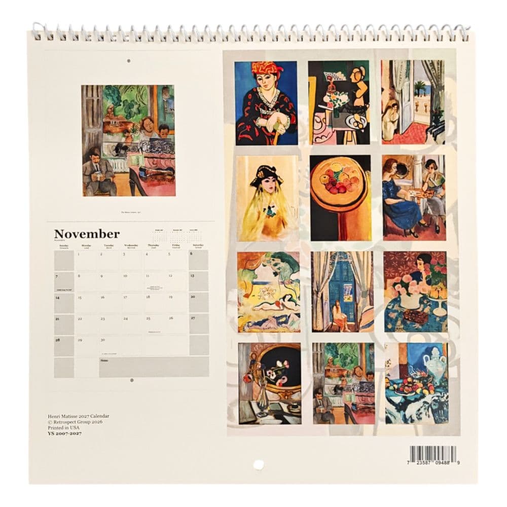 Matisse Square 2027 Wall Calendar First Alternate Image