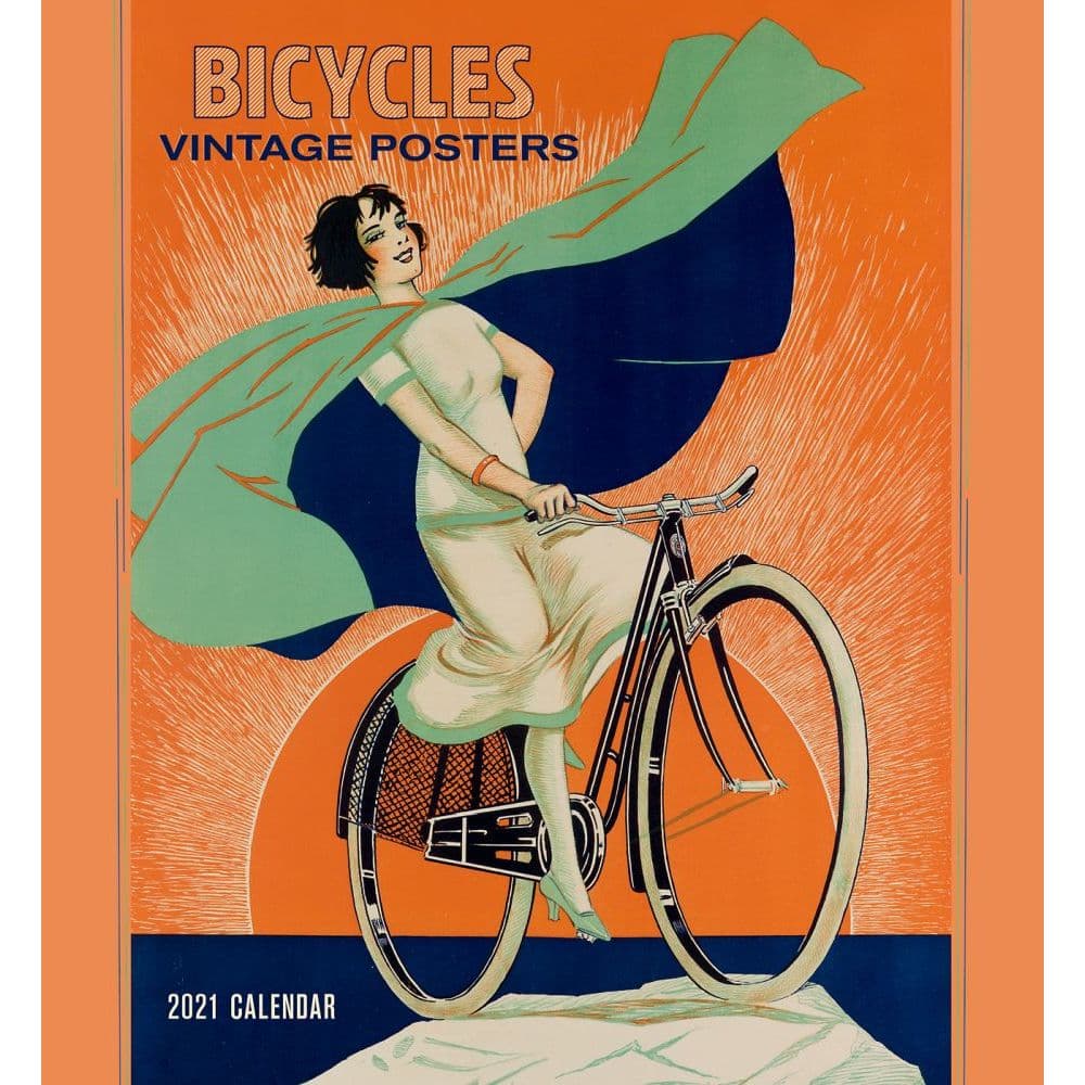 2021 Bicycles Vintage Posters Wall Calendar