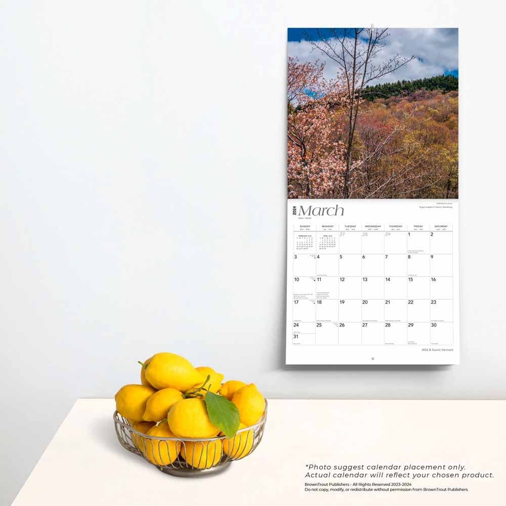 Vermont Wild and Scenic 2024 Wall Calendar Third Alternate  Image width=&quot;1000&quot; height=&quot;1000&quot;