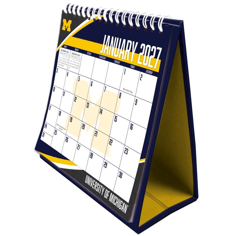 image Michigan Wolverines 2027 Easel Desk Calendar Main Product Image