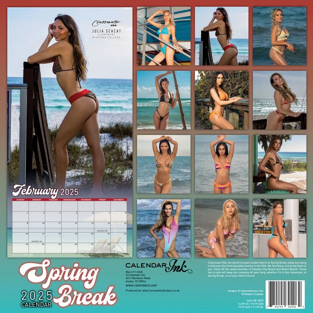 Spring Break 2025 Wall Calendar