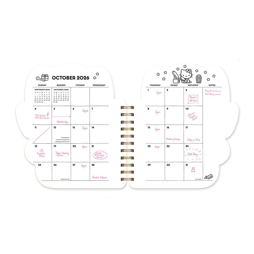 Hello Kitty Playful Pink Weekly 2026 Planner Third Alternate Image