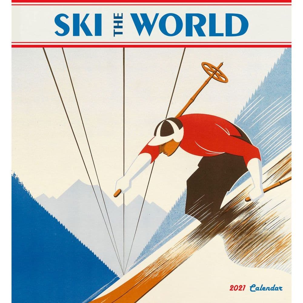 2021 Ski the World Wall Calendar