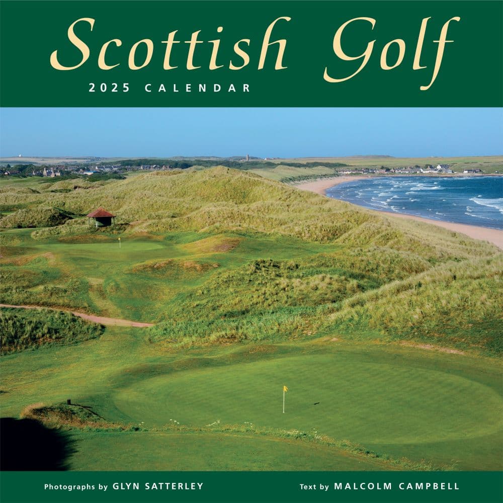 Scottish Golf 2025 Wall Calendar