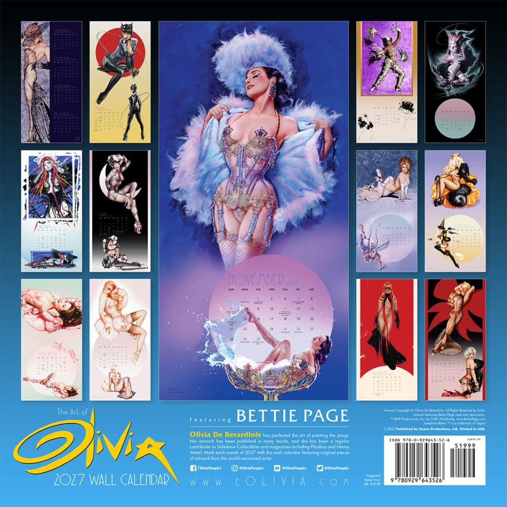 The Art of Olivia Wall 2027 Wall Calendar First Alternate Image