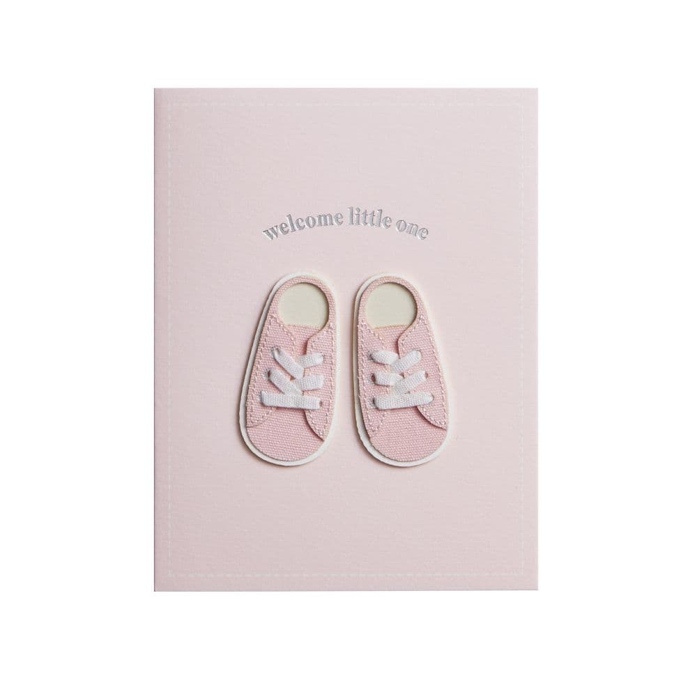Baby Sneakers Girl New Baby Card First Alternate Image width="1000" height="1000"