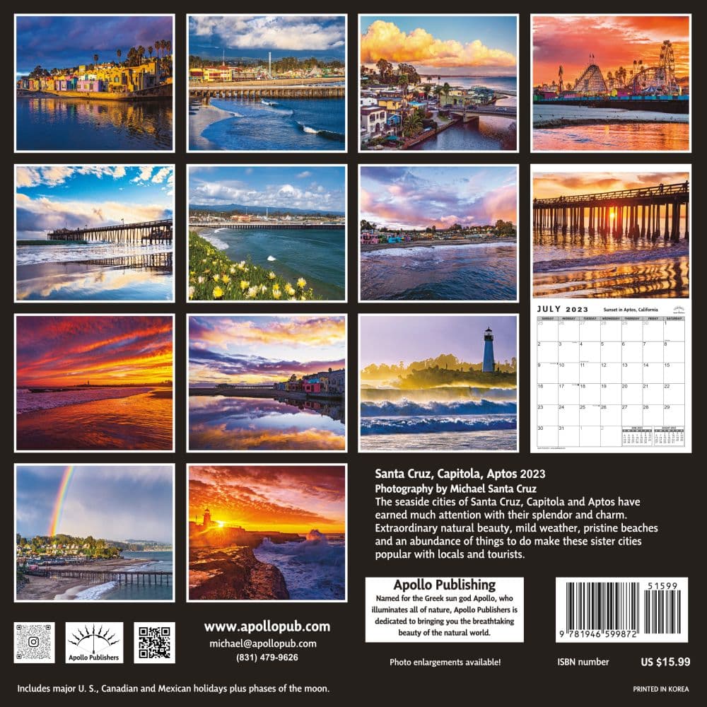 Santa Cruz 2023 Wall Calendar - Calendars.com