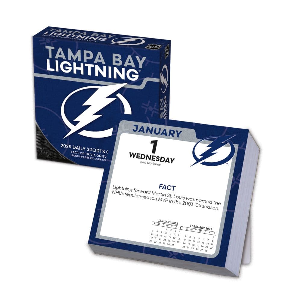 image NHL Tampa Bay Lightning 2025 Desk Calendar Main Image