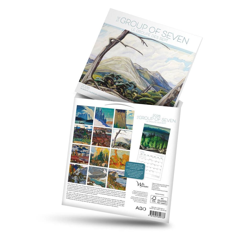 Group of Seven Art Gallery of Ontario French 2026 Wall Calendar Ninth Alternate Image