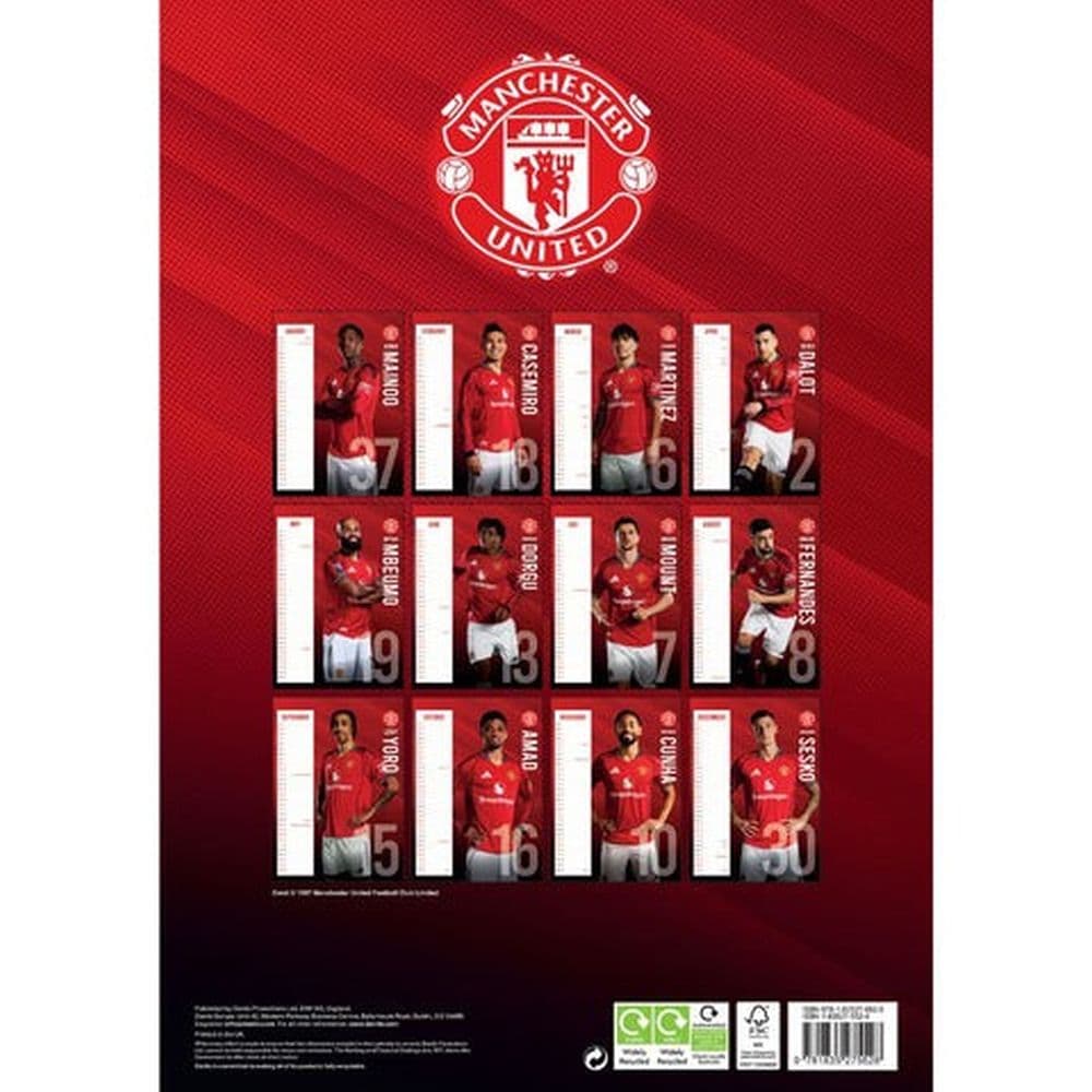 Manchester United FC Poster 2026 Wall Calendar First Alternate Image